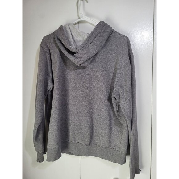 VTG Aeropostale SZ M y2k Grunge Thrashed Hoodie Sweatshirt Pullover Gray *READ - Picture 2 of 11